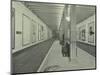 Platform with Advertising Posters, Holborn Underground Tram Station, London, 1931-null-Mounted Photographic Print