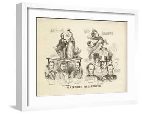 Platforms Illustrated, 1864-Currier & Ives-Framed Giclee Print