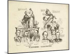 Platforms Illustrated, 1864-Currier & Ives-Mounted Giclee Print
