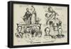 Platforms Illustrated Political Cartoon Art Print Poster-null-Framed Poster