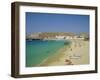 Plati Yialos Beach, Mykonos, Cyclades Islands, Greece, Europe-Fraser Hall-Framed Photographic Print