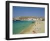 Plati Yialos Beach, Mykonos, Cyclades Islands, Greece, Europe-Fraser Hall-Framed Photographic Print