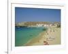 Plati Yialos Beach, Mykonos, Cyclades Islands, Greece, Europe-Fraser Hall-Framed Photographic Print