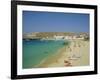 Plati Yialos Beach, Mykonos, Cyclades Islands, Greece, Europe-Fraser Hall-Framed Photographic Print