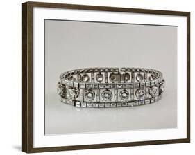 Platinum and Diamond Bracelet-null-Framed Photographic Print