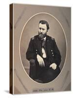 Platinum Rice Print of Ulysses S. Grant, 1865, Printed 1901-Alexander Gardner-Stretched Canvas