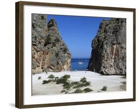 Platja De Torrent De Pareis, Sa Calobra, Mallorca (Majorca), Balearic Islands, Spain, Mediterranean-Stuart Black-Framed Photographic Print