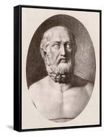Plato Aka Aristocles Greek Philosopher Disciple of Socrates Teacher of Aristotle-null-Framed Stretched Canvas