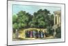 Plato and His Disciples in the Garden of the Academy, from "La Vie Des Savants Illustres"-Alexandre De Bar-Mounted Giclee Print