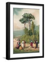 Plato and His Disciples in the Gardens of the Academia-Ricardo Marti-Framed Premium Giclee Print