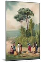 Plato and His Disciples in the Gardens of the Academia-Ricardo Marti-Mounted Giclee Print