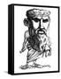 Plato, Caricature-Gary Gastrolab-Framed Stretched Canvas