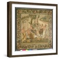 Plato Conversing with His Pupils, from the House of T. Siminius. Pompeii-Roman-Framed Giclee Print