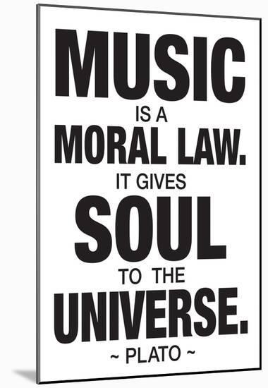 Plato Music-null-Mounted Poster