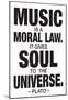 Plato Music-null-Mounted Poster