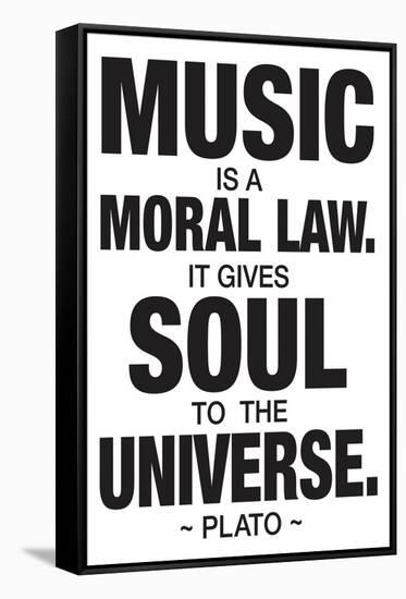 Plato Music-null-Framed Stretched Canvas