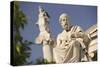 Plato Statue outside the Hellenic Academy-Jon Hicks-Stretched Canvas