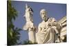 Plato Statue outside the Hellenic Academy-Jon Hicks-Stretched Canvas