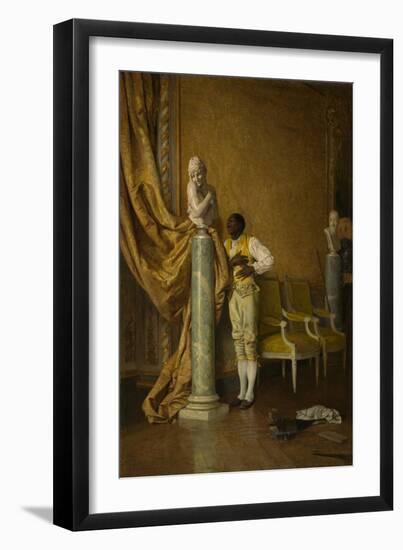 Platonic Love, 1870 (Oil on Panel)-Eduardo Zamacois y Zabala-Framed Giclee Print