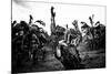 Platoon Arms Raised B&W Movie Poster Print-null-Mounted Poster