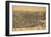 Plattsburgh, New York - Panoramic Map-Lantern Press-Framed Art Print