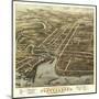 Plattsburgh, New York - Panoramic Map-Lantern Press-Mounted Art Print