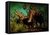 Platybelodon Was a Large Herbivorous Mammal That Lived During the Miocene Epoch-null-Framed Stretched Canvas