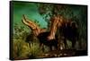 Platybelodon Was a Large Herbivorous Mammal That Lived During the Miocene Epoch-null-Framed Stretched Canvas