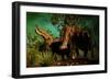 Platybelodon Was a Large Herbivorous Mammal That Lived During the Miocene Epoch-null-Framed Art Print