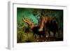 Platybelodon Was a Large Herbivorous Mammal That Lived During the Miocene Epoch-null-Framed Art Print