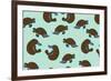 Platypus Love-Joanne Paynter Design-Framed Giclee Print