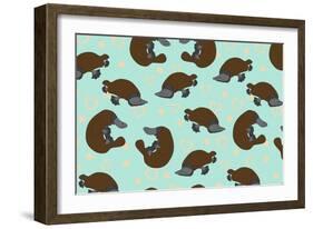 Platypus Love-Joanne Paynter Design-Framed Giclee Print