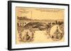 Plauen Vogtland, Friedrich August Brücke, Rathaus-null-Framed Giclee Print