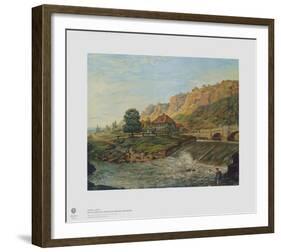 Plauensche Grund Valley near Dresden in the Eventi-Anton Graff-Framed Collectable Print