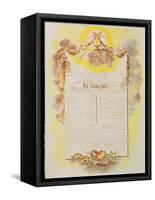 Play-Bill for the World Premier Performance in Vienna of 'The Magic Flute'-Austrian School-Framed Stretched Canvas