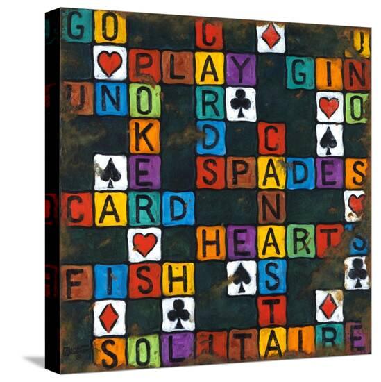 Play Cards-Janet Kruskamp-Stretched Canvas