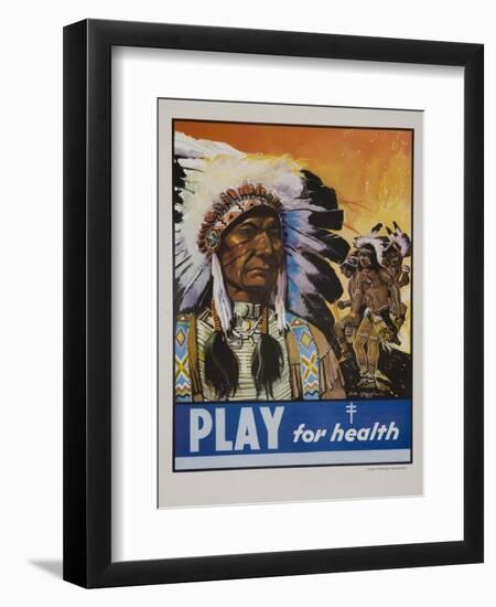 Play for Health Poster-null-Framed Giclee Print