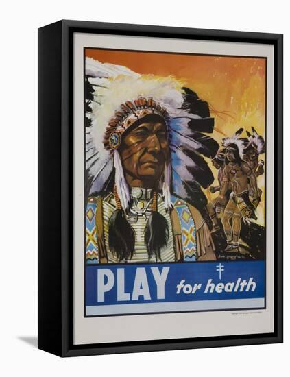 Play for Health Poster-null-Framed Stretched Canvas