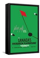 Play Golf in Canada's Evergreen Playground-null-Framed Stretched Canvas