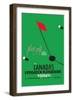 Play Golf in Canada's Evergreen Playground-null-Framed Art Print