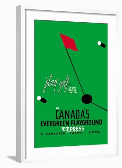 Play Golf in Canada's Evergreen Playground-null-Framed Art Print