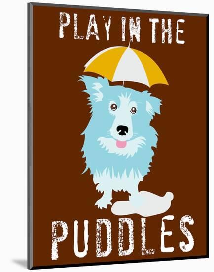 Play in the Puddles-Ginger Oliphant-Mounted Art Print