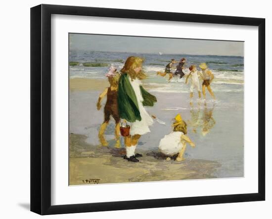 Play in the Surf-Edward Henry Potthast-Framed Giclee Print