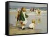 Play in the Surf-Edward Henry Potthast-Framed Stretched Canvas