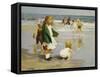 Play in the Surf-Edward Henry Potthast-Framed Stretched Canvas