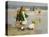 Play in the Surf-Edward Henry Potthast-Stretched Canvas