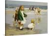 Play in the Surf-Edward Henry Potthast-Stretched Canvas