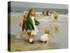 Play in the Surf-Edward Henry Potthast-Stretched Canvas