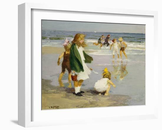 Play in the Surf-Edward Henry Potthast-Framed Giclee Print