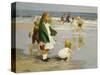 Play in the Surf-Edward Henry Potthast-Stretched Canvas